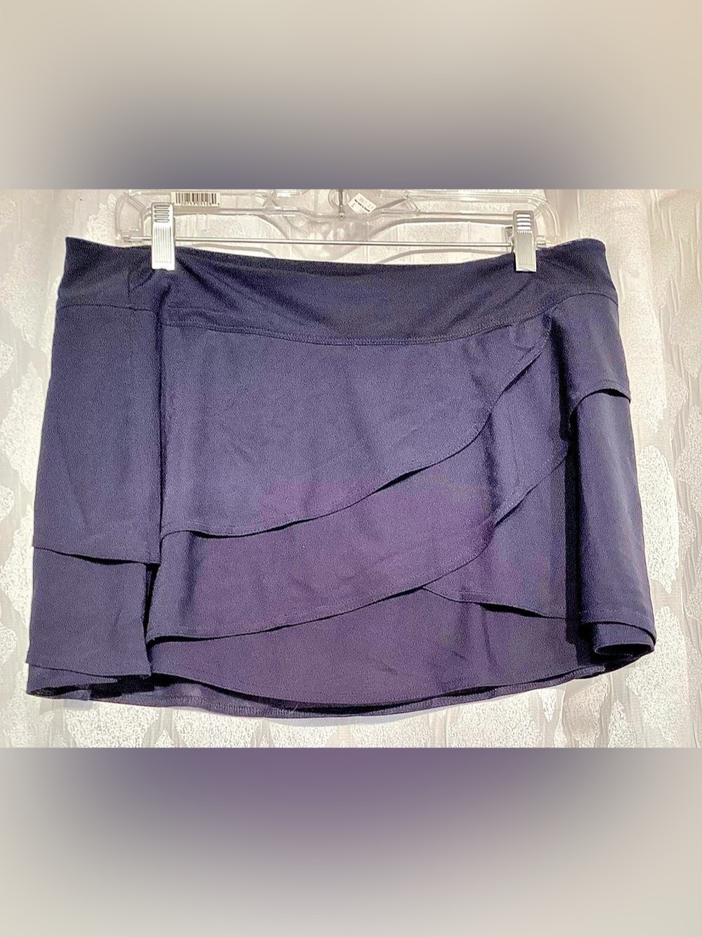 Title Nine Dream Skort Layered Mini Skirt Navy Large